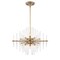 Designers Fountain Reeve 6 Light  Brushed Antique Bronze with Clear Glass Rods Chandelier For Dining Rooms 90486-BAB - alternate 1